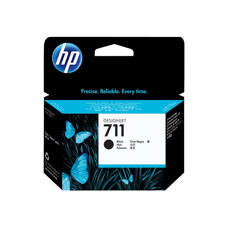 Värikasetti mustesuihku HP 711 DesignJet T120  musta