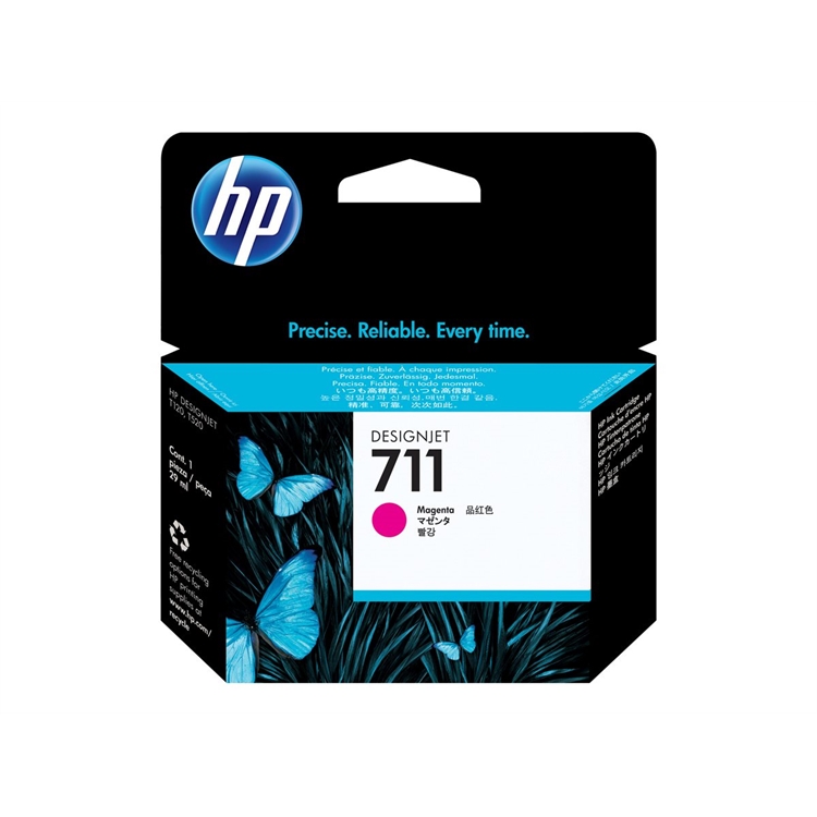 Värikasetti mustesuihku HP 711 DesignJet T120  punainen