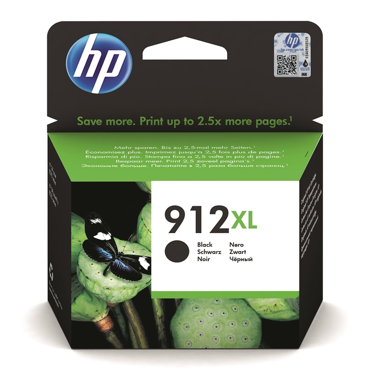 Värikasetti inkjet HP 3YL84AE/912XL OJ 8012 musta