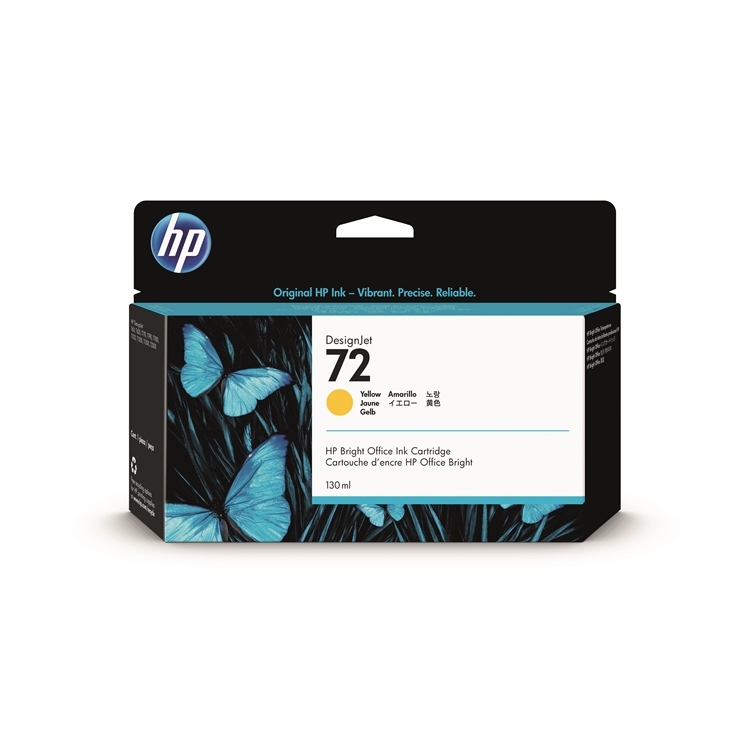 Värikasetti inkjet HP 72/C9373A keltainen