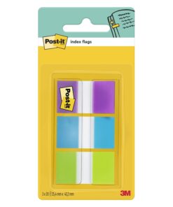 Teippimerkki Post-it Index 25,4 x 43,2 mm värilaj /3x20