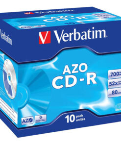 CD-R-levy Verbatim AZO Crystal 700 MB 52x jewelcase