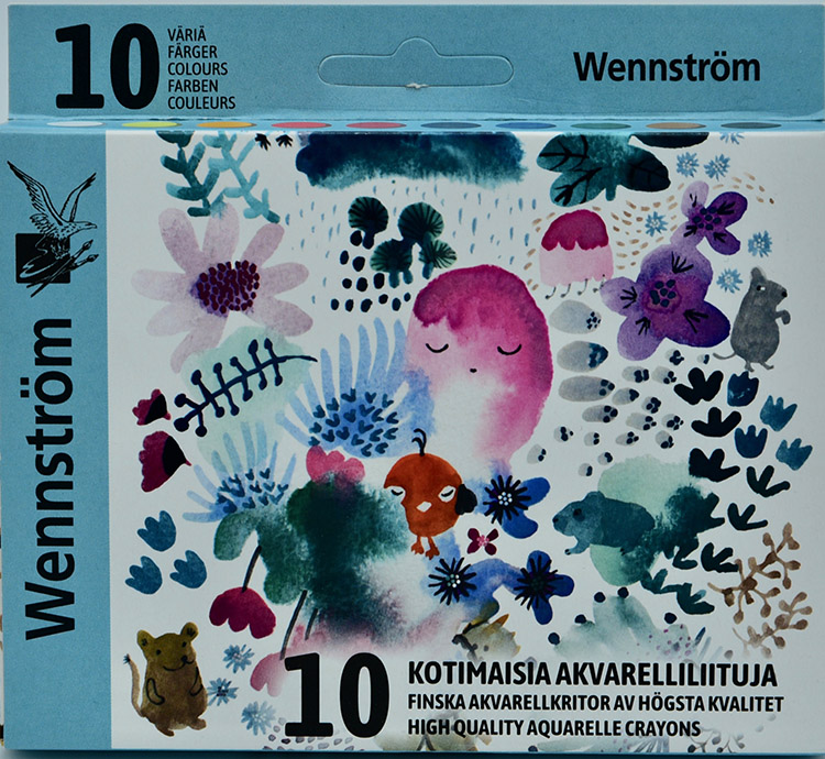 Akvarelliliitu Wennström 90 mm värilajitelma /10