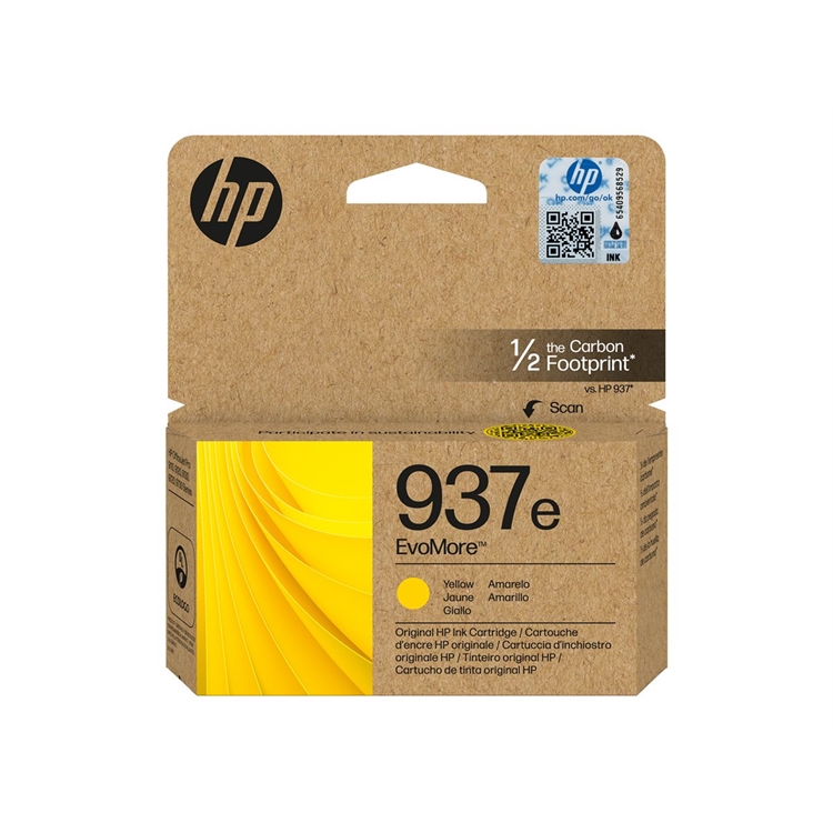 Inkjet HP 937e EvoMore keltainen 1,65K