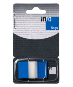 Teippimerkki Info 25,4 x 43,2 mm sininen /50