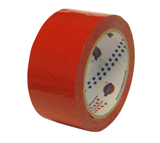 Pakkausteippi PVC 50 mm x 66 m punainen