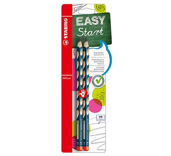 Lyijykynä Stabilo Easygraph HB oikeakätisille 2 kpl