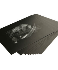 Raapekartonki Art Craft 305 x 229 mm hopea/musta /10