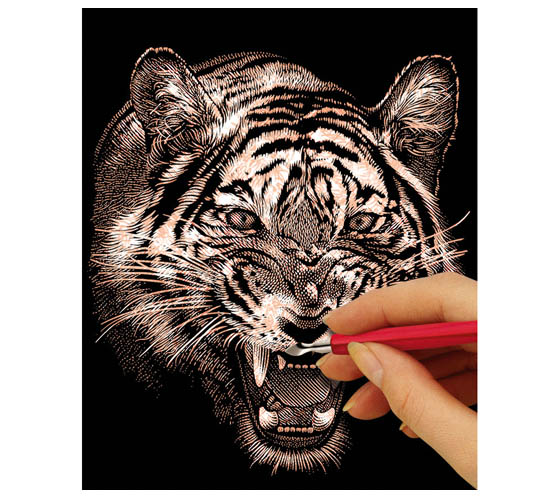 Raapekartonki Art Craft 254 x 203 mm kupari/musta /10