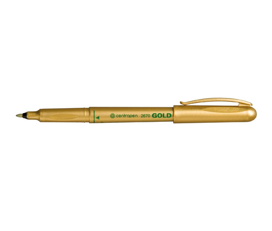 Huopakynä Centropen 2670 1 mm kulta
