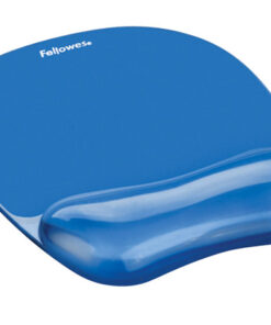 Hiirimatto rannetuella Fellowes Crystal sininen