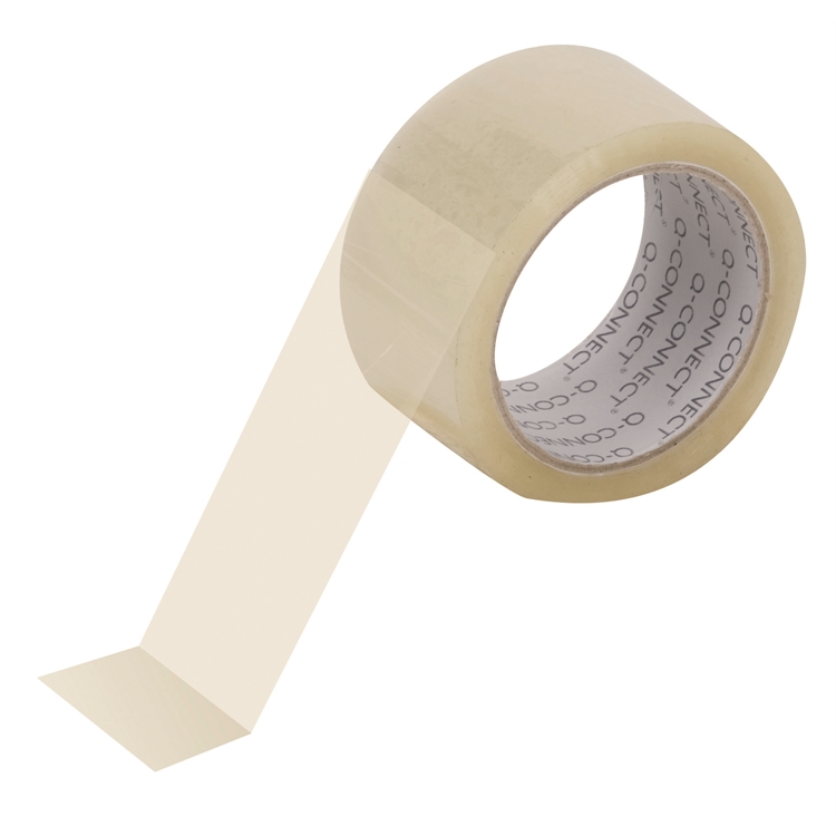 Pakkausteippi Q-CONNECT 50 mm x 66 m kirkas