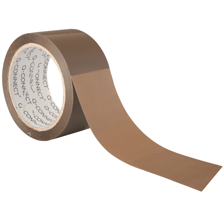 Pakkausteippi Q-CONNECT 50 mm x 66 m ruskea