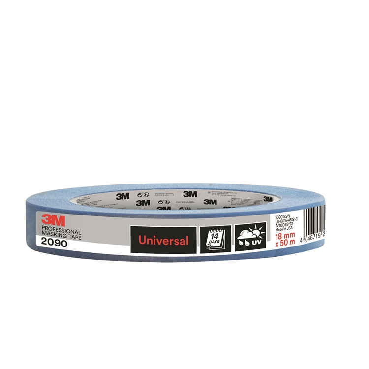 Maalarinteippi 3M Professional 2090 18 mm x 50 m sininen