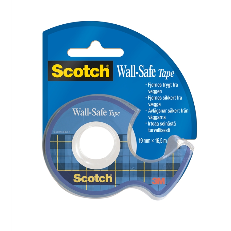 Teippi Scotch Wall-Safe irrotettava 19 mm x 16,5 m