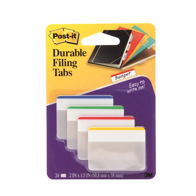 Teippimerkki Post-it Index Strong 38x51mm värilajitelma /24