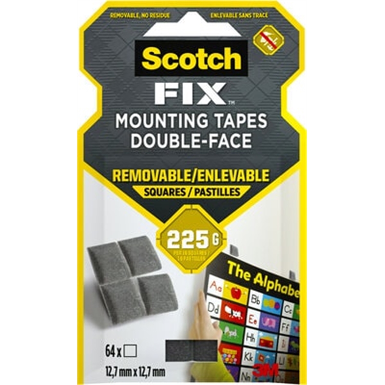 Kiinnityspalat Scotch-FIX 12,7 x 12,7 mm /64