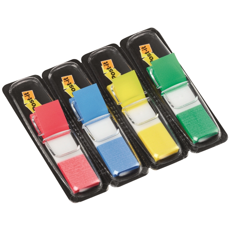 Teippimerkki Post-it Index 11,9 x 43,2 mm värilaj /4x35