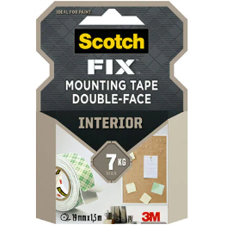 Kiinnitysteippi Scotch-FIX Interior 19mm x 1,5m