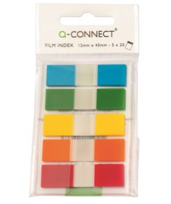 Teippimerkki Q-CONNECT 12 x 45 mm värilajitelma /5x20