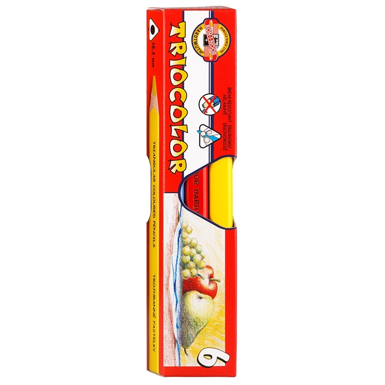 Värikynä Triocolor 5,6 mm lyijy värilajitelma /6