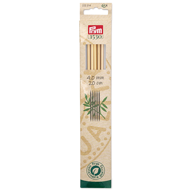 Sukkapuikko Prym 4,0 mm 20 cm bambu /5