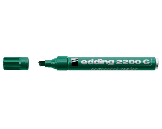 Huopakynä Edding 2200C permanent 1-5 mm vihreä