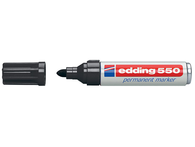 Huopakynä Edding 550 permanent 3-4 mm musta