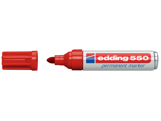 Huopakynä Edding 550 permanent 3-4 mm punainen