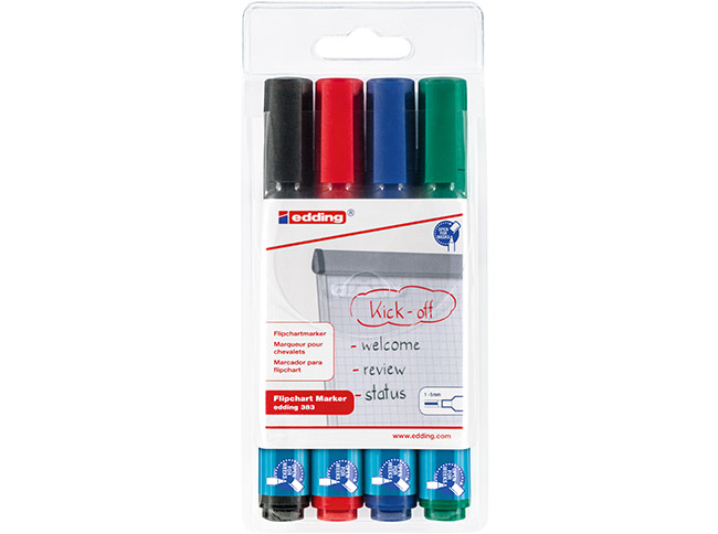 Lehtiökynä Edding 383 viisto 1-5 mm värilaj/4
