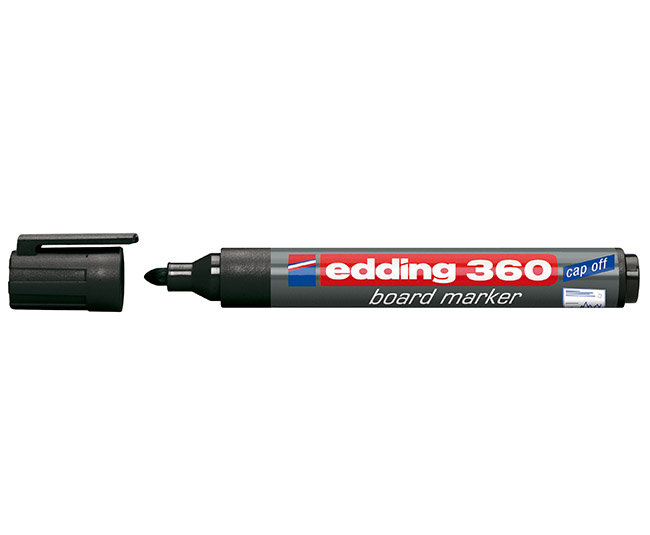 Valkotaulukynä Edding 360 pyöreä 1,5-3 mm musta