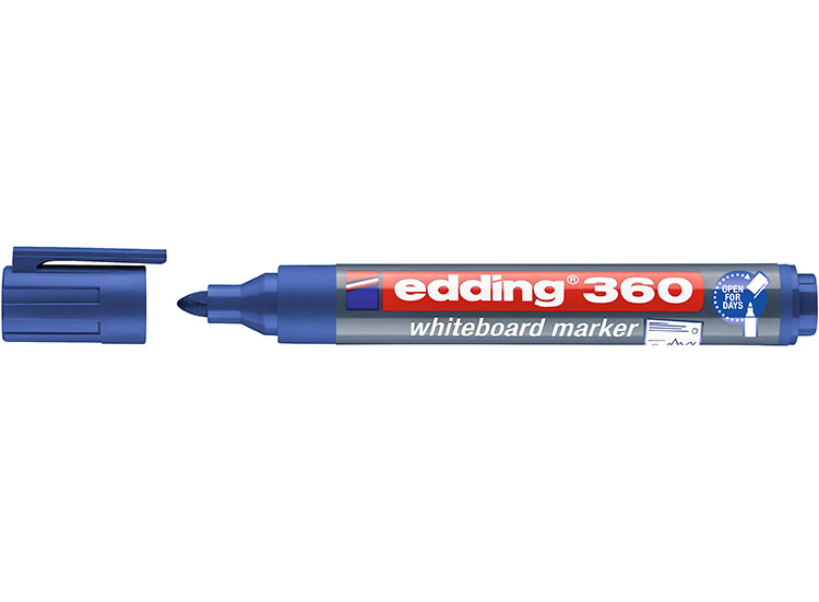 Valkotaulukynä Edding 360 pyöreä 1,5-3 mm sininen