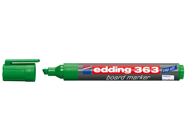 Valkotaulukynä Edding 363 viisto 1-5 mm vihreä