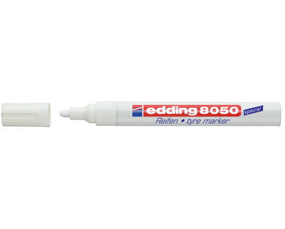 Rengastussi Edding 8050 Tyre Marker 2-4 mm valkoinen