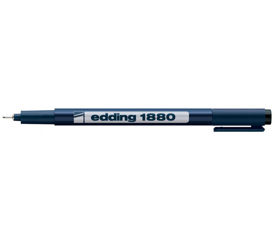 Kuitukärkikynä Edding 1880 0,7 mm musta
