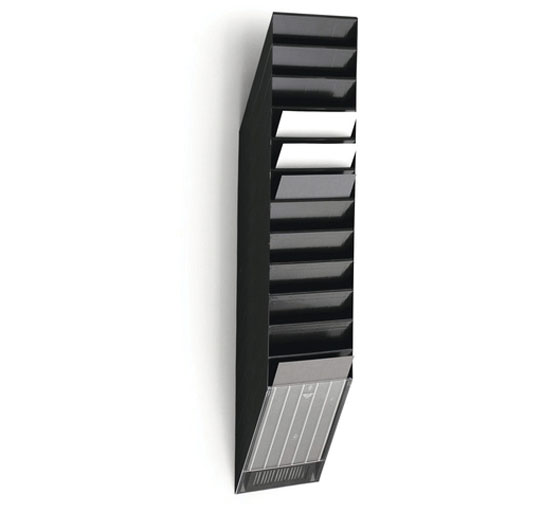 Esiteteline Durable Flexiboxx 12 lokeroa musta