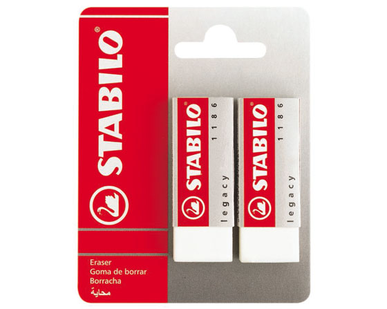 Pyyhekumi Stabilo Legacy 2 kpl blister