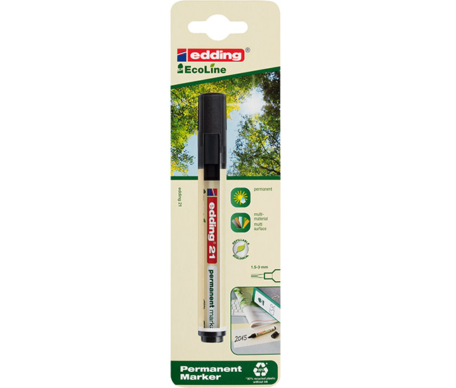 Huopakynä Edding 21 Ecoline 1,5 - 3,0 mm musta