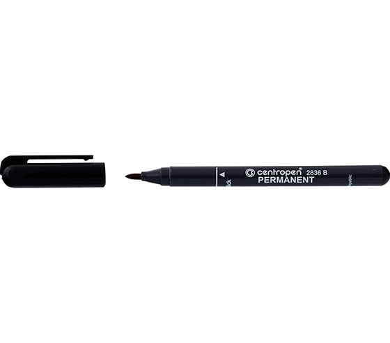 Merkintäkynä Centropen 2836 permanent 2 mm musta