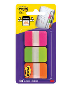 Teippimerkki Post-it Index Strong 25,4x38,1mm värilaj /36