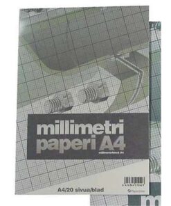 Millimetrilehtiö Paperipiste A4/20