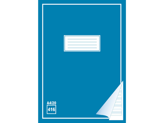 Kirjoitusvihko 416 A4/20 apuviivat