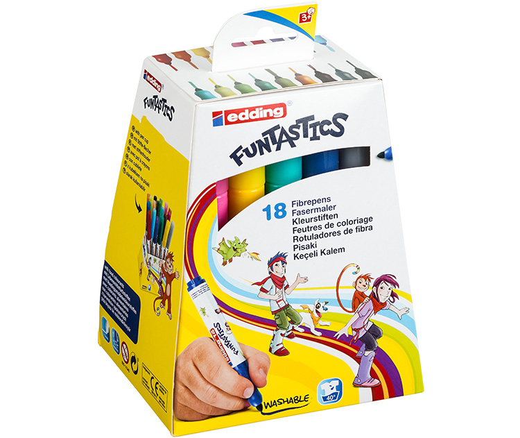 Huopakynä edding 14 FUNTASTIC värilajitelma /18