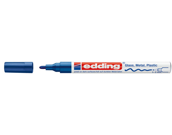 Maalikynä Edding 751 permanent 1-2 mm sininen