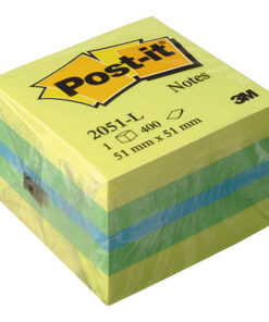 Viestilappukuutio Post-it 2051-L 51x51mm värilajitelma
