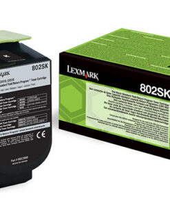 Värikasetti Laser Lexmark 80C2SK0 802SK musta 2,5K