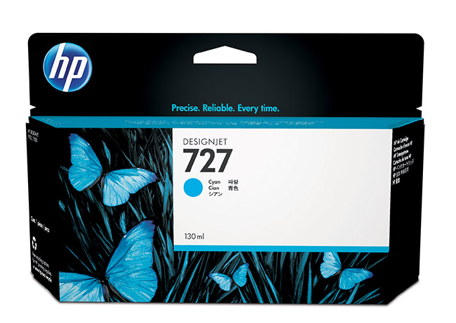 HP B3P19A INK CARTRIDGE #727 CYAN 130ML