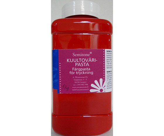 Kuultoväripasta Wennström Semitone 1 kg punainen