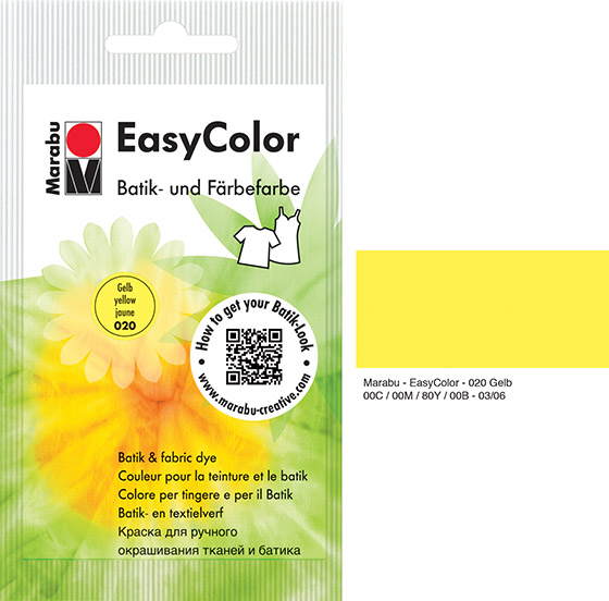 Batiikkiväri Marabu EasyColor 25 g keltainen 020