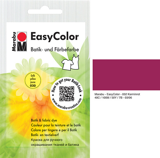 Batiikkiväri Marabu EasyColor 25 g karmiininpunainen 032
